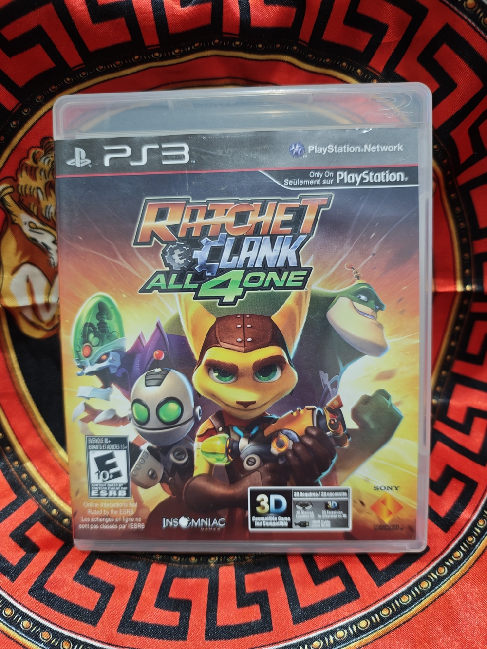 Sony PS3 Ratchet & Clank: All 4 One – Orange and Green Cover